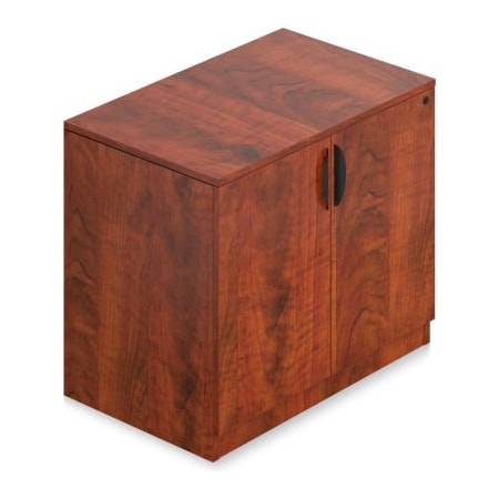 Gec Offices To Go - Storage Cabinet with Lock, 36"W x 22"D x 29-1/2"H, Dark Cherry SL3622SC-ADC